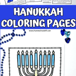 FREE HANUKKAH COLORING PAGES