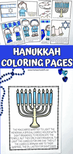 8 Free Printable Hanukkah Coloring Pages