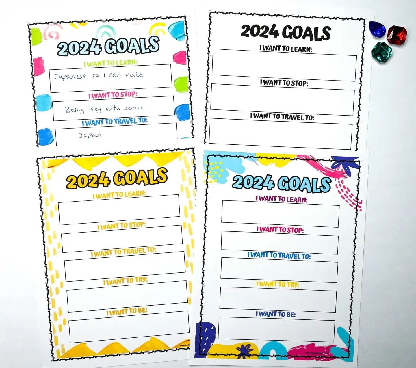 NEW YEARS RESOLUTION PRINTABLES FOR KIDS