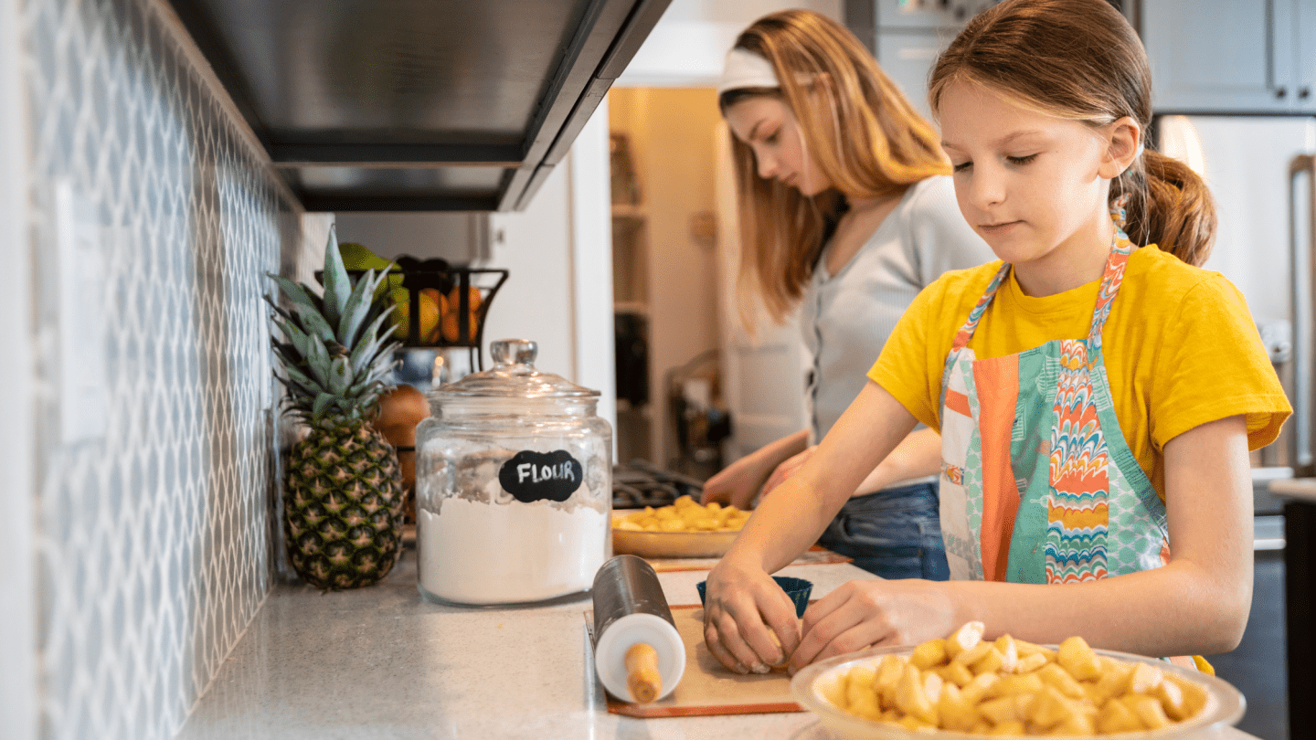 Baking while homeschooling math