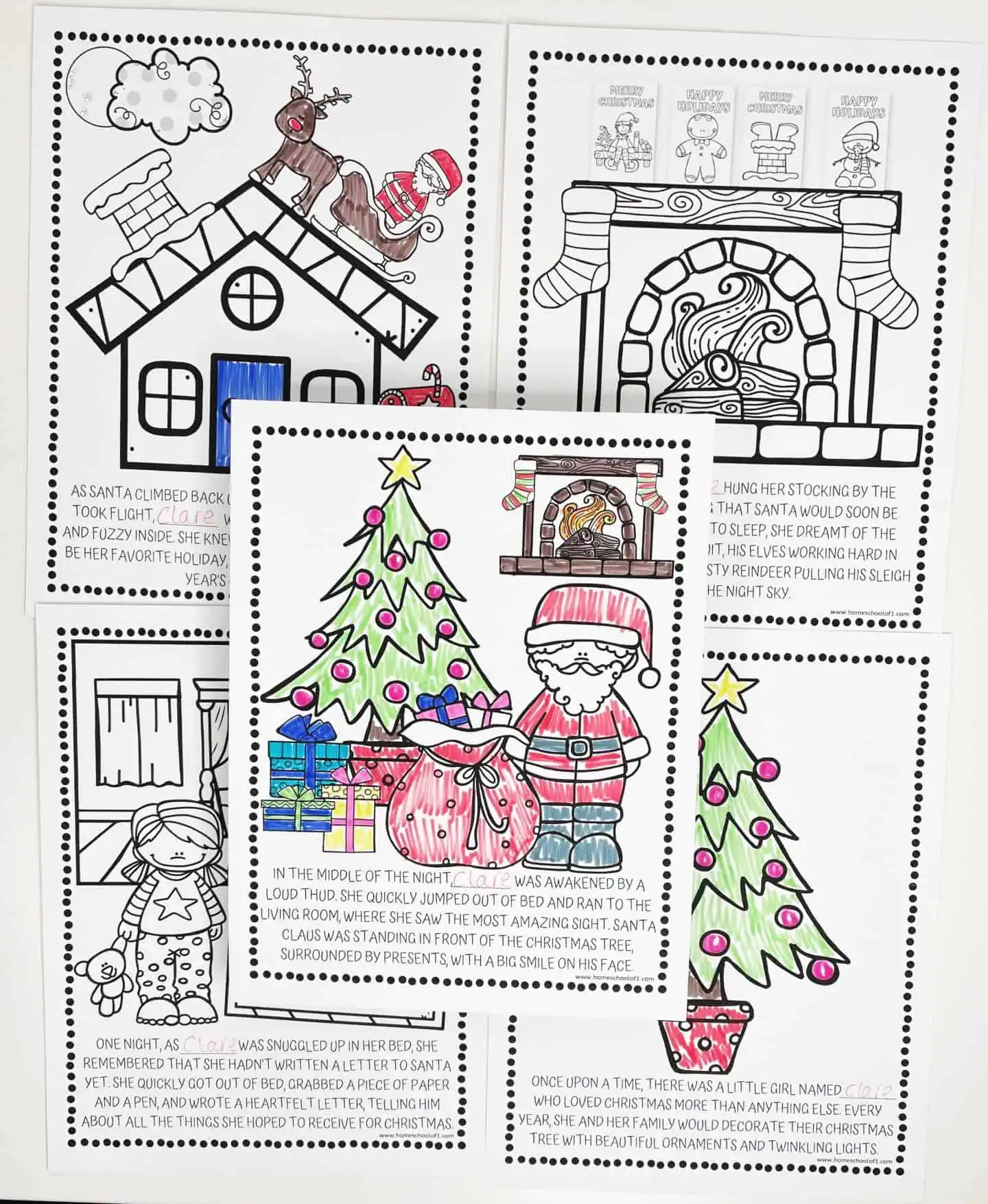 Free Christmas Coloring Pages A Personalized Holiday Story