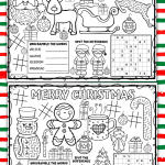 christmas placemat printable