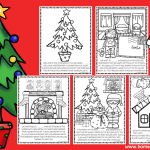 christmas story coloring pages