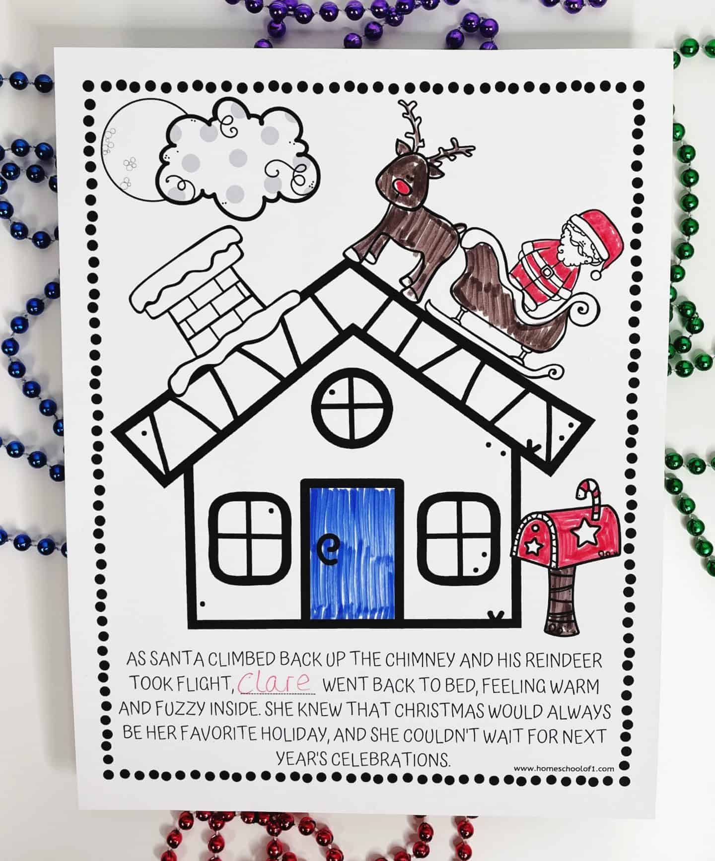 free christmas coloring pages for girls