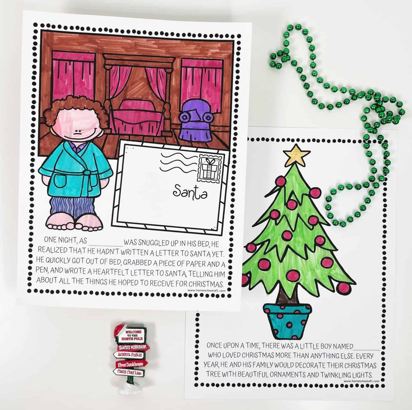 free printable christmas coloring storybook (2)