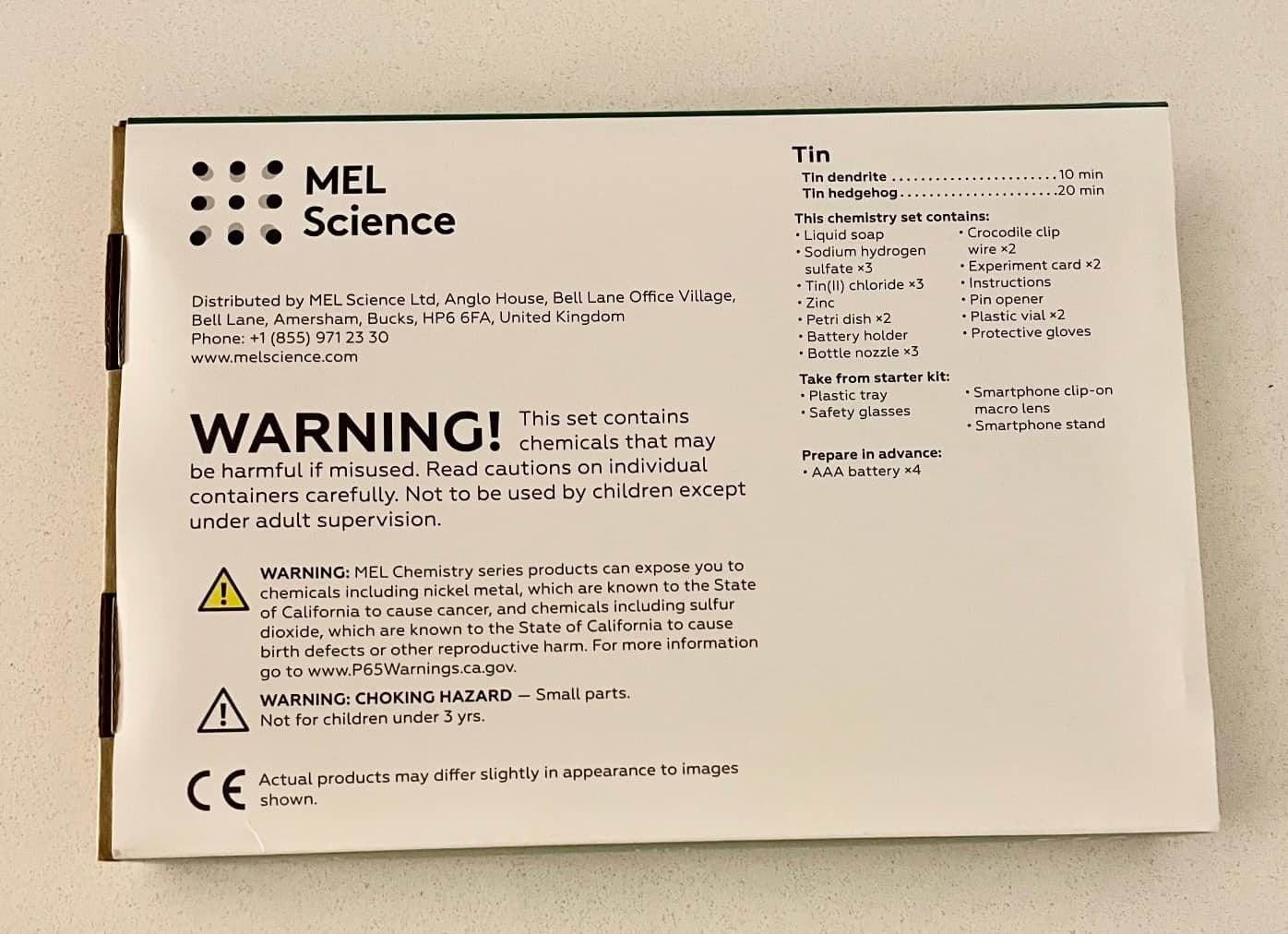 Mel Chemistry kit