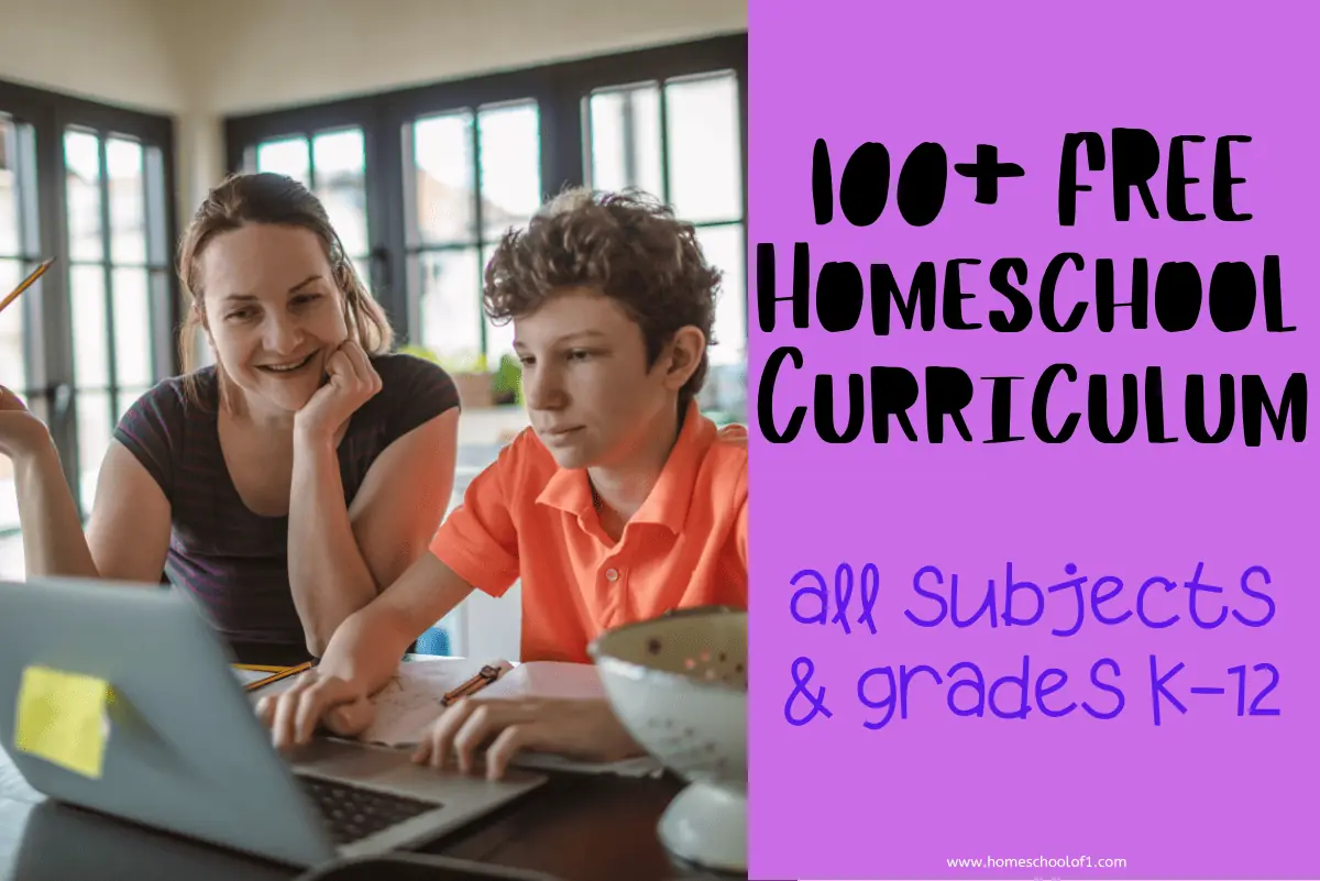 100+ FREE Homeschool Curriculum Resources For All Ages