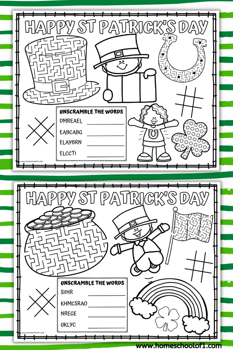 st patrick's day placemats