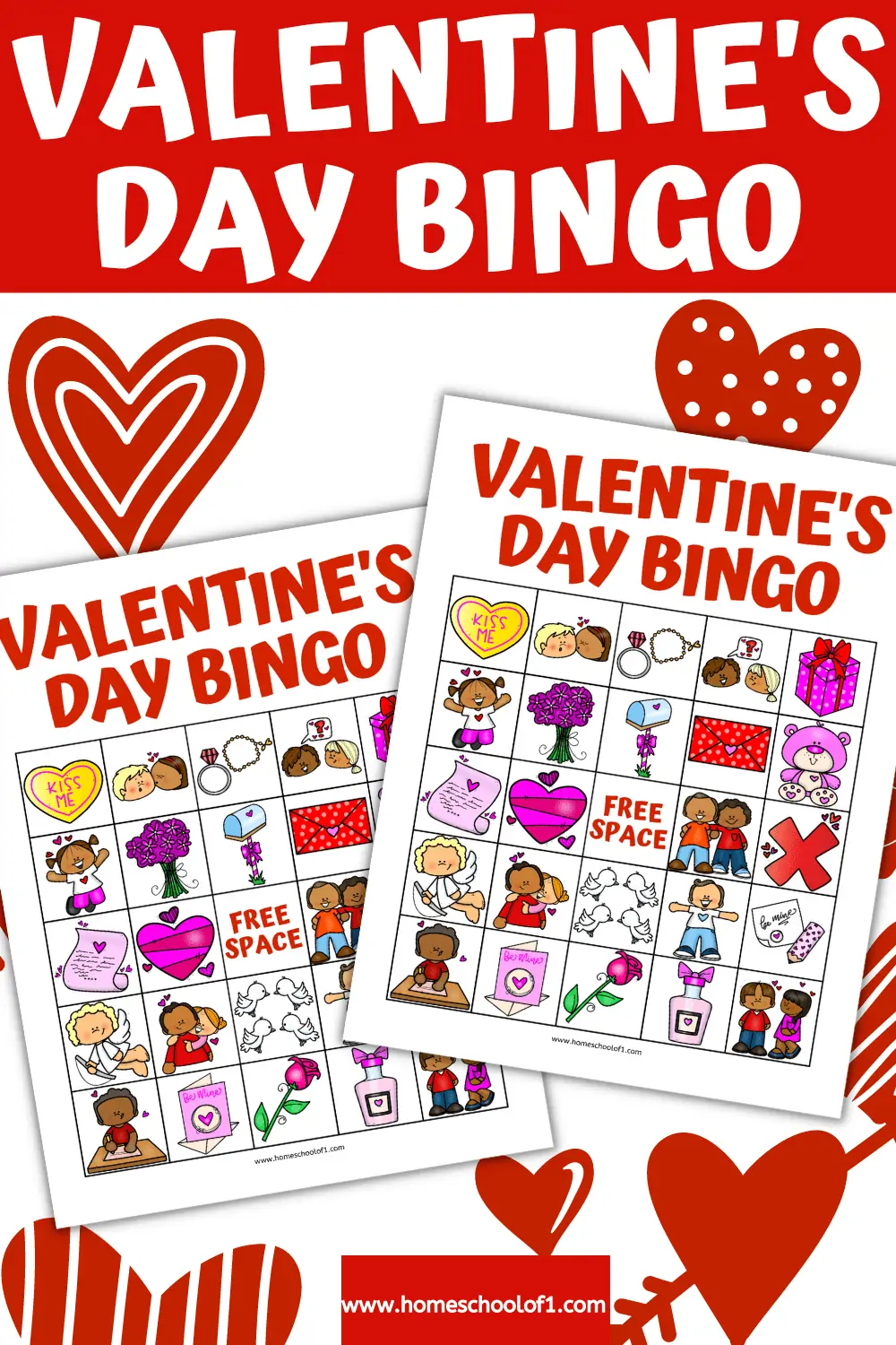 Valentines Day bingo printables 