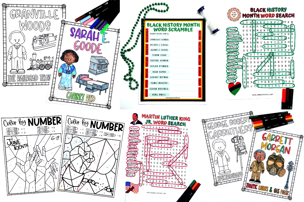 black history month printable activities