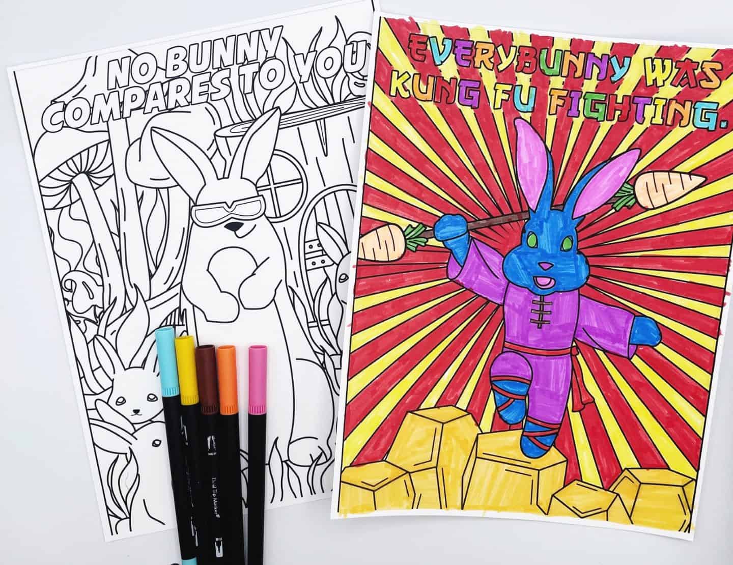 bunny coloring book