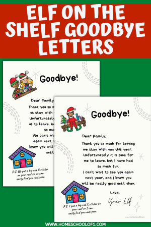Free Elf on the Shelf Goodbye Letter To Print Out