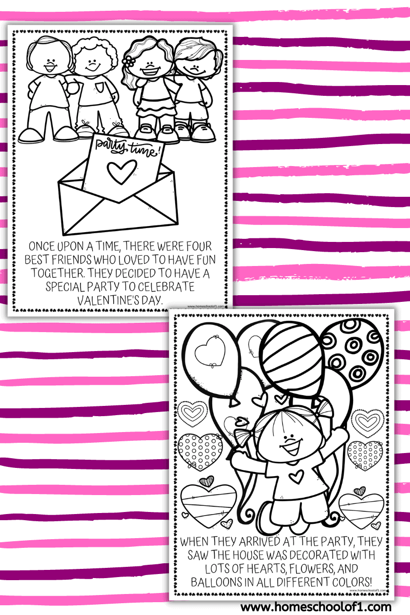 free printable valentine's day coloring pages