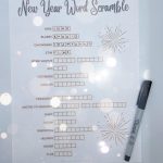new years eve word scramble with answers