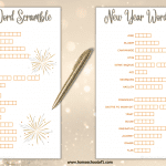 new years word scramble with answers