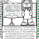 st patrick's day coloring book page 2