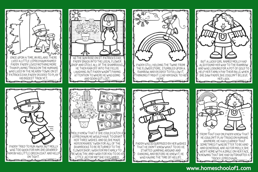 st patricks day coloring sheets