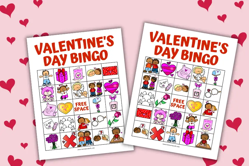 Free Printable Valentine Bingo Cards to Enjoy With The Kids