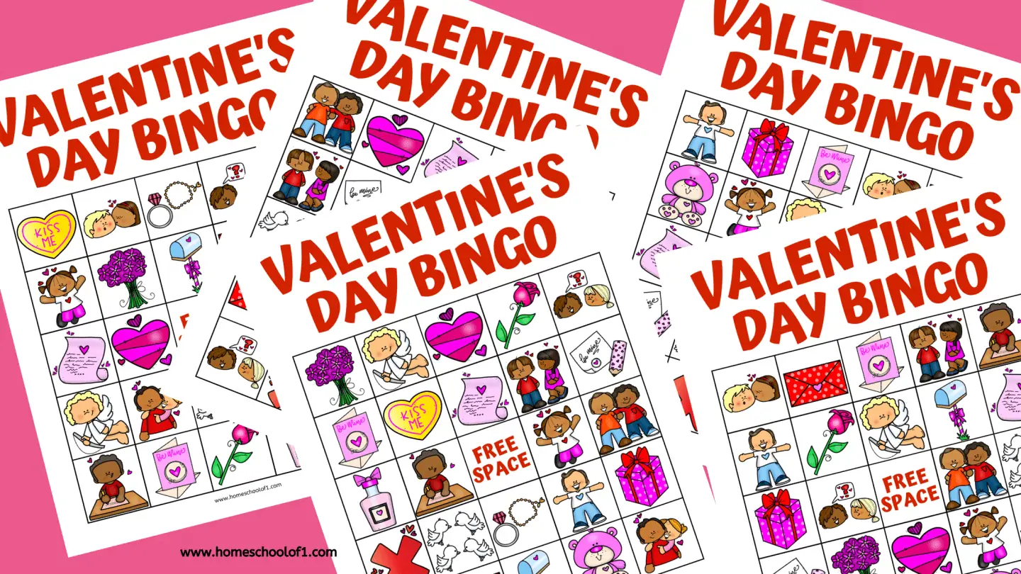 valentines day bingo boards
