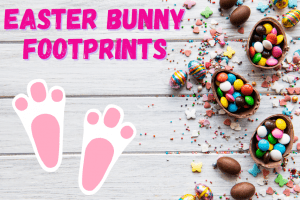 Easter Bunny Footprints
