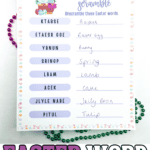 easter word scramble