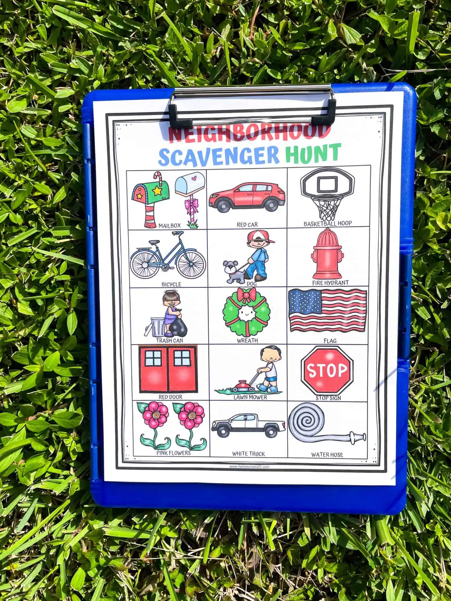 neighborhood scavenger hunt for kids