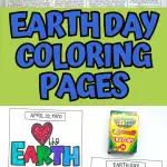 EARTH DAY COLORING PAGES