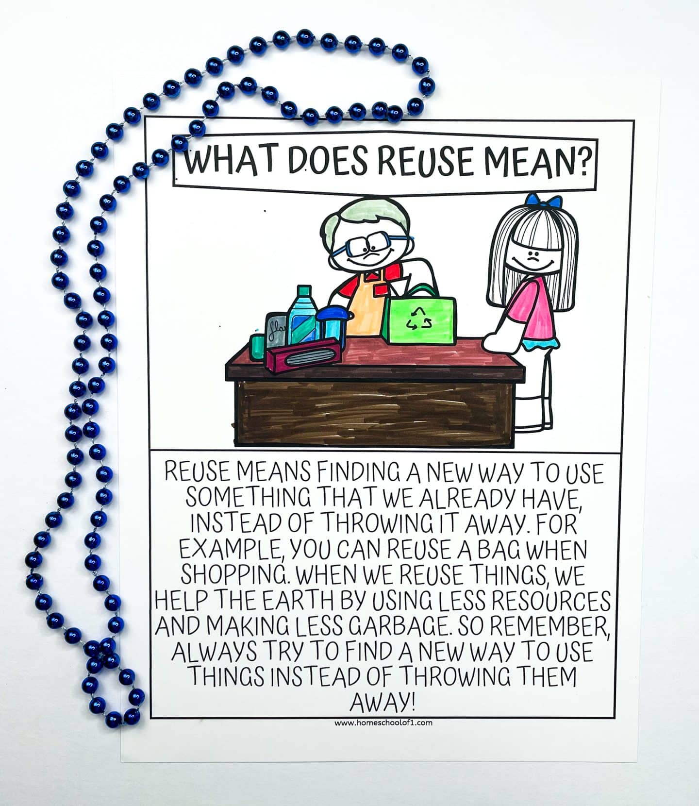 EARTH DAY COLORING REUSE