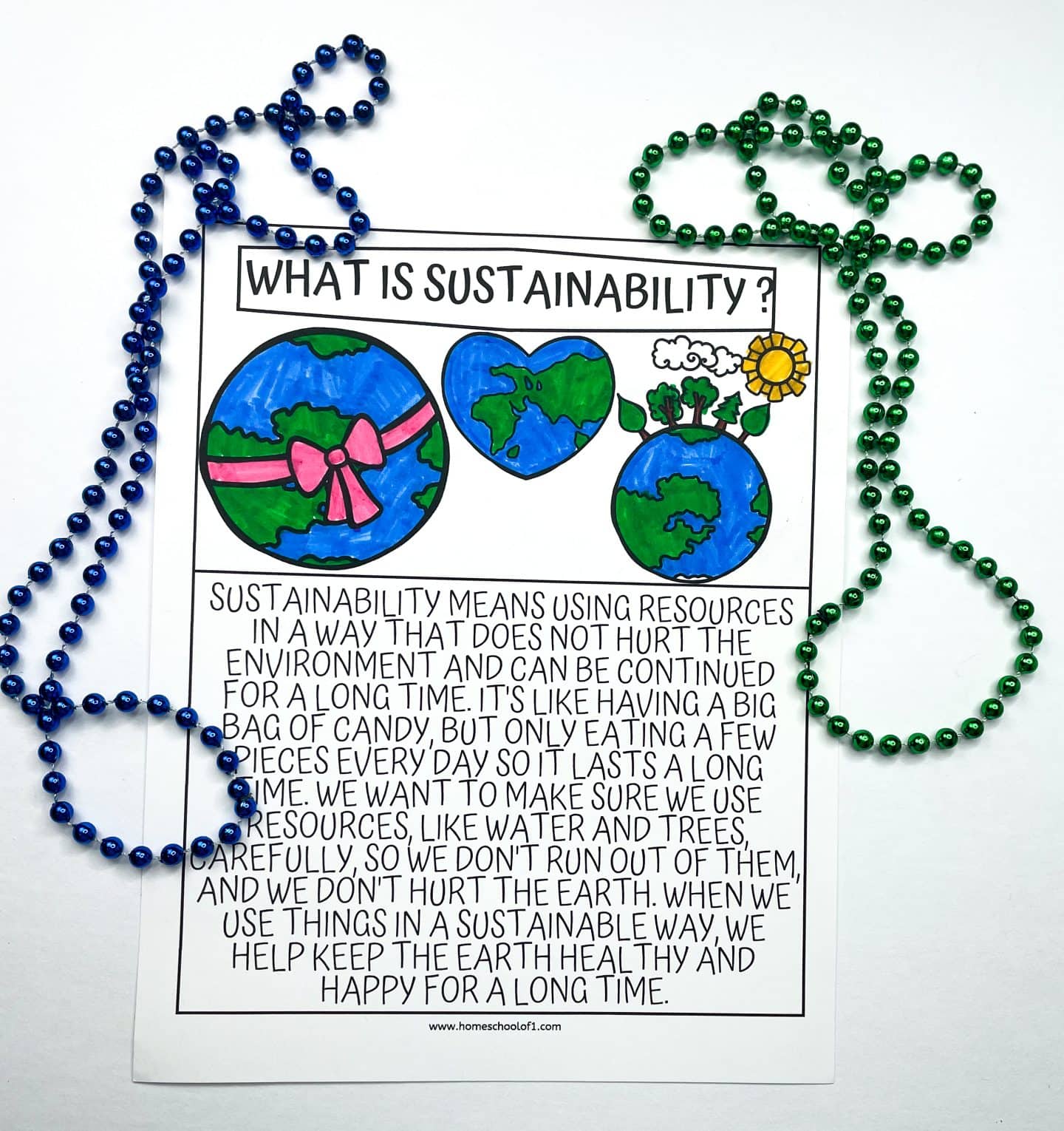 EARTH DAY COLORING SUSTAINABILITY