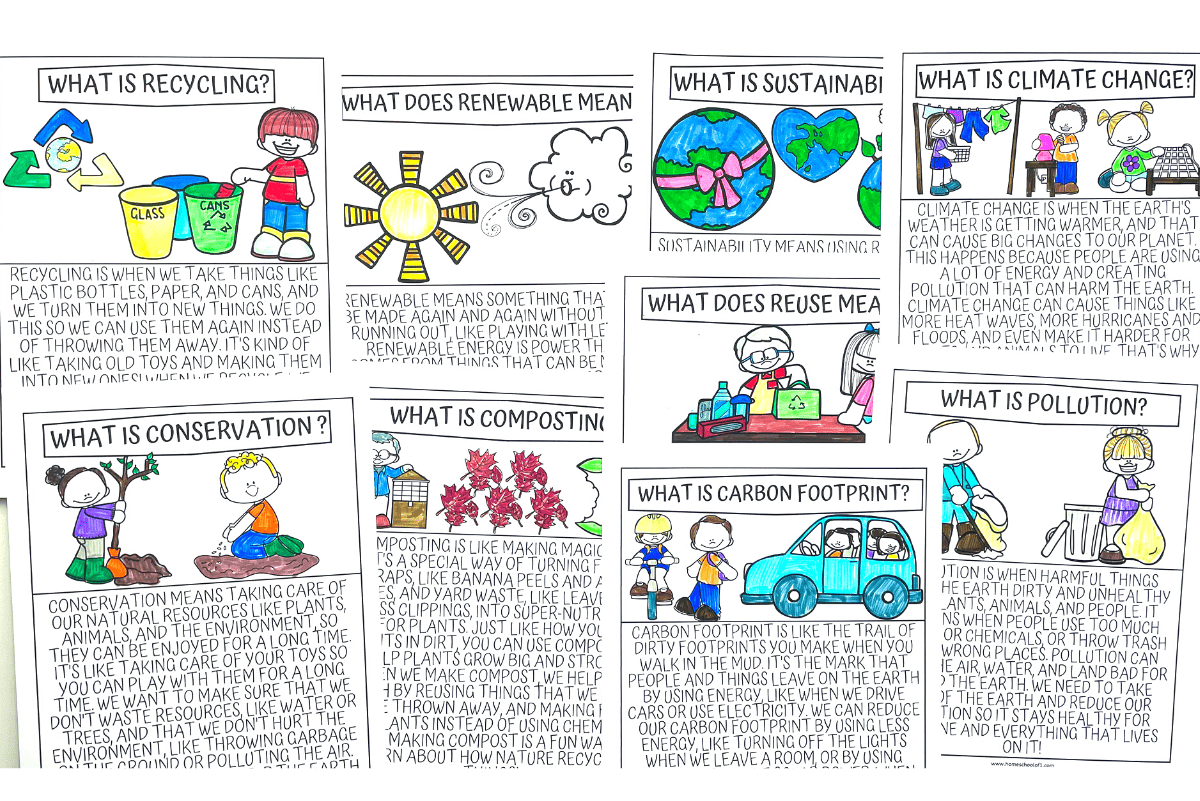 FREE EARTH DAY COLORING PAGES