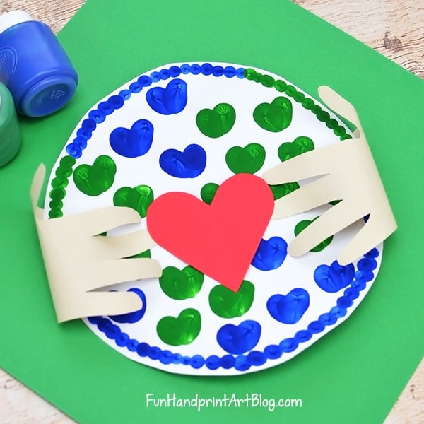 Handprints-Holding-Earth-Thumbprint-Art-Project