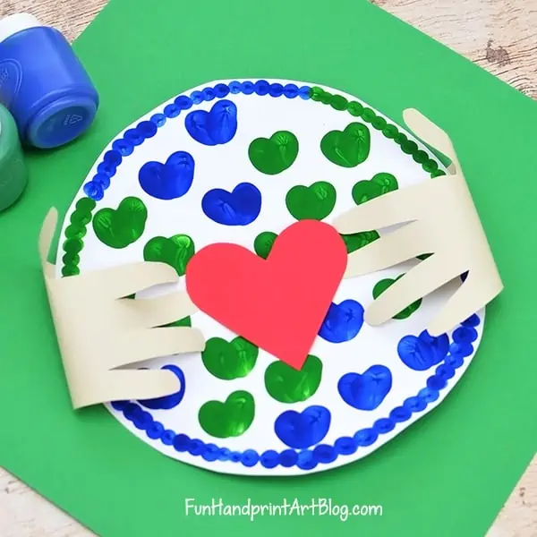 Handprints-Holding-Earth-Thumbprint-Art-Project