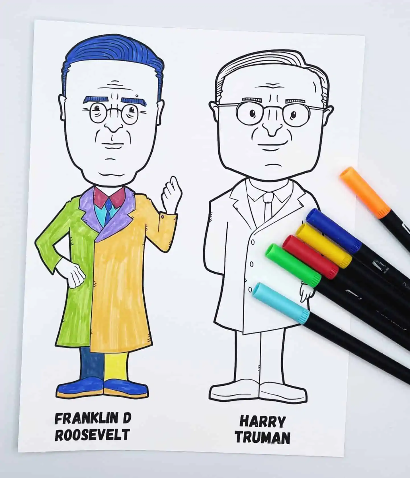 Presidents Day Coloring Sheets
