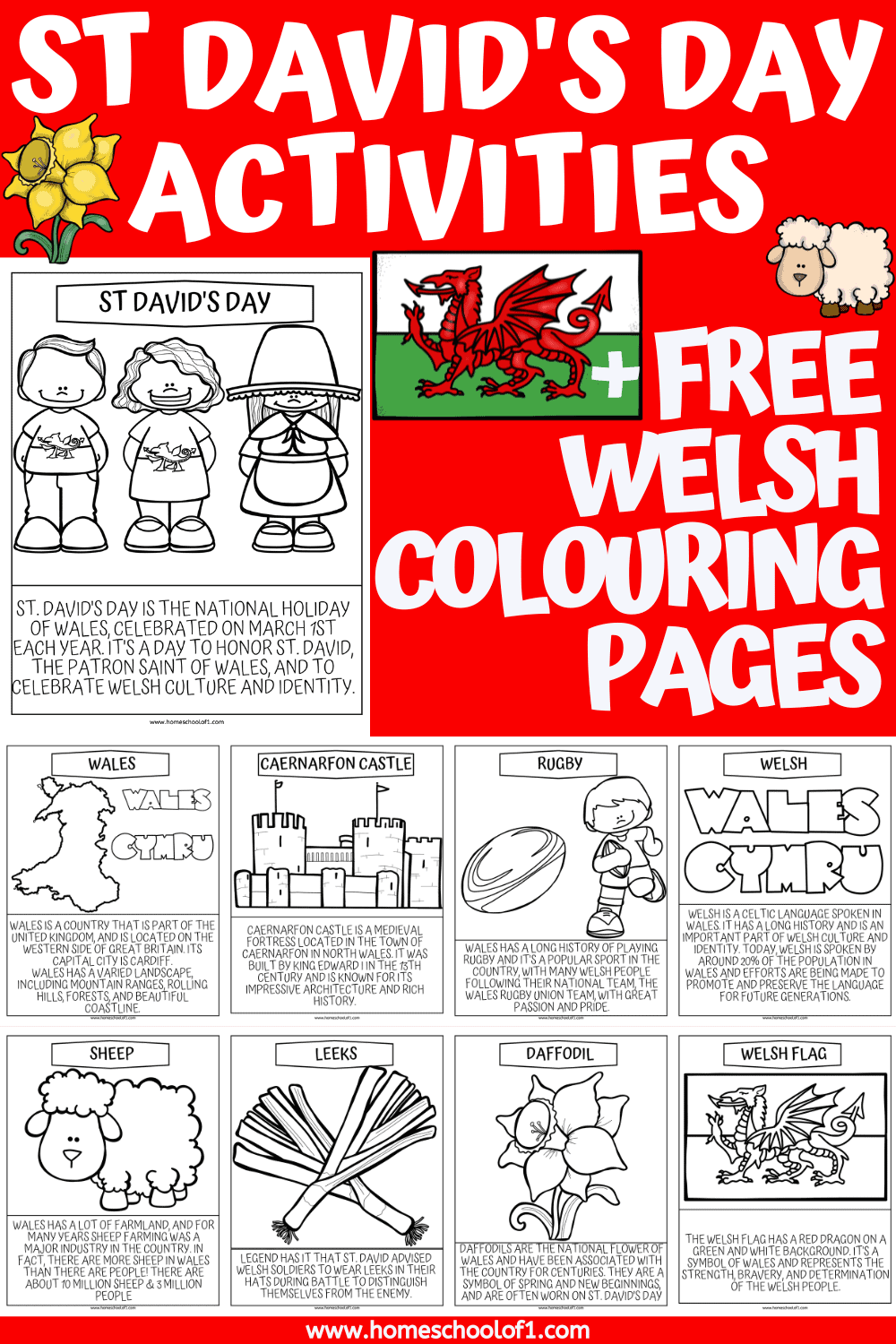ST DAVID'S DAY COLOURING