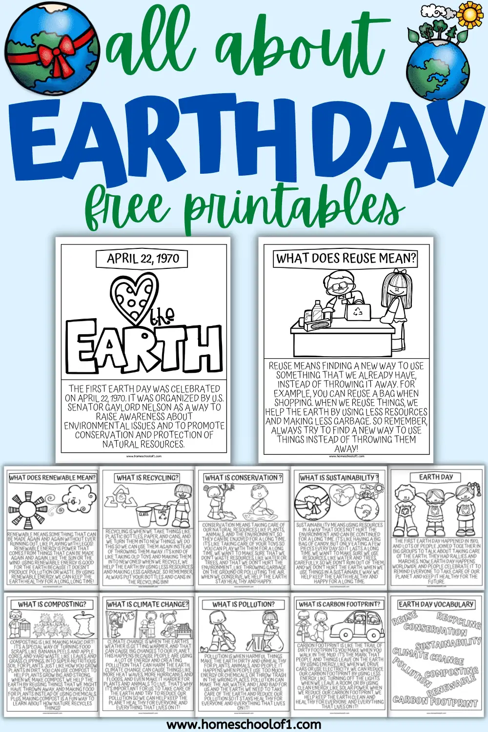 earth day coloring worksheets