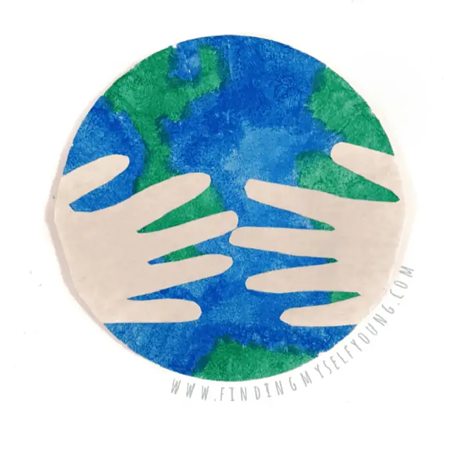 Earth Day paper plate