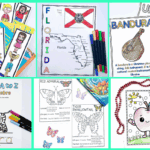 Free coloring pages for kids with U.S. states, Ukraine, animals A to Z, butterflies, and alphabet-themed creative coloring sheets.