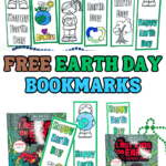 free earth day bookmarks to color