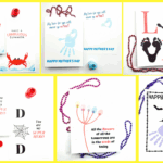 Free printable handprint crafts for kids including summer, Halloween, Valentine’s Day, Mother’s Day, and superhero handprint art.