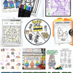 Free printables for kids including worksheets, coloring pages, games, and seasonal activities from Homeschool of 1.