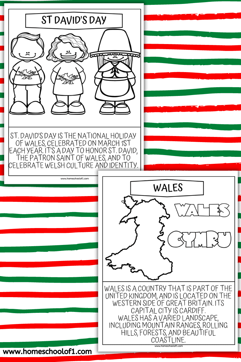 free st david's day coloring pages