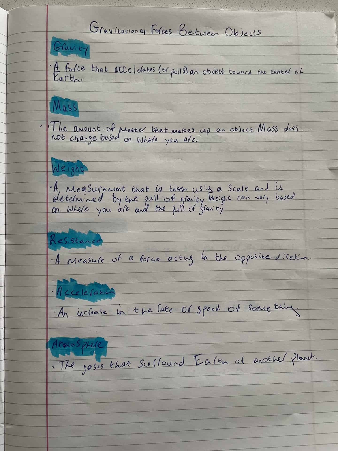 Generation Genius Vocabulary