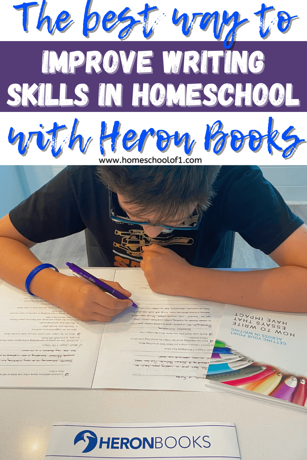 How to improve writing in homeschool with Heron Books