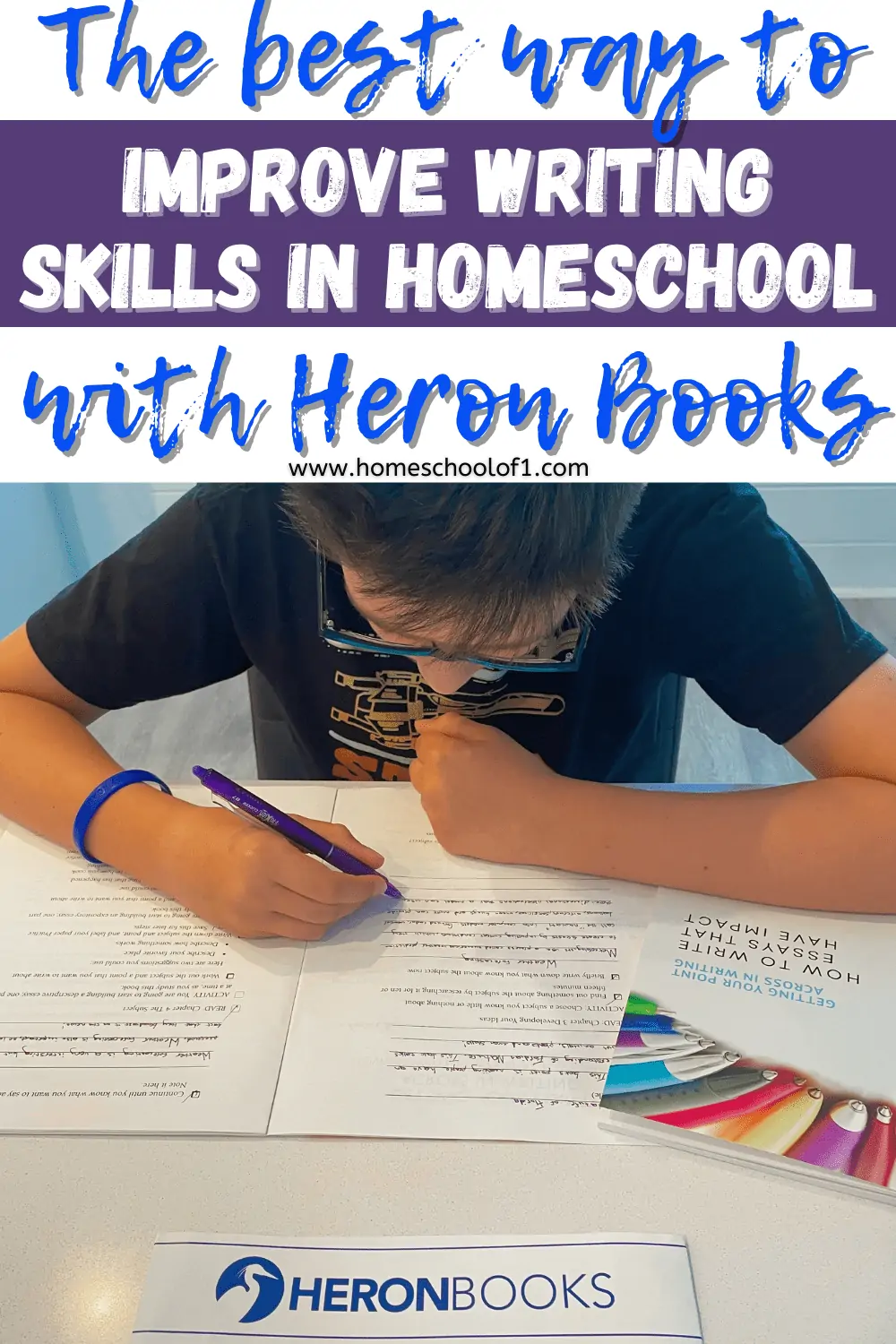 How to improve writing in homeschool with Heron Books
