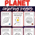 Free Planet Coloring Pages | Learn All About Space