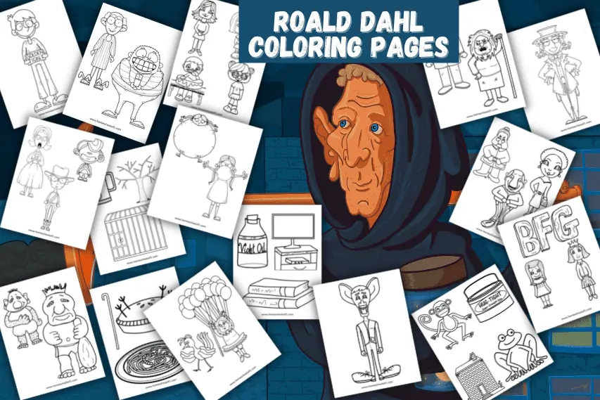 roald dahl coloring pages