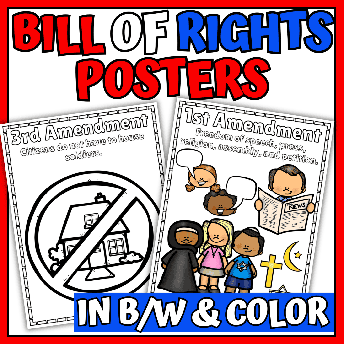 Bill of Rights Posters for Kids