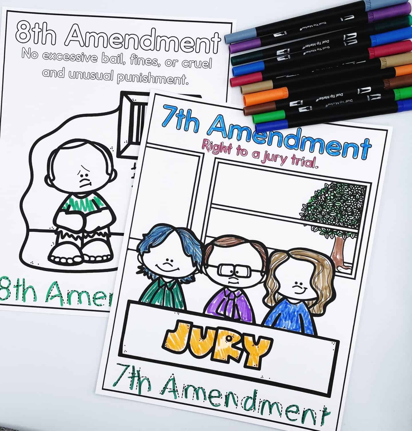 Free Bill of Rights for Kids Coloring Pages Homeschool of One