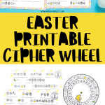 Easter printable cipher wheel