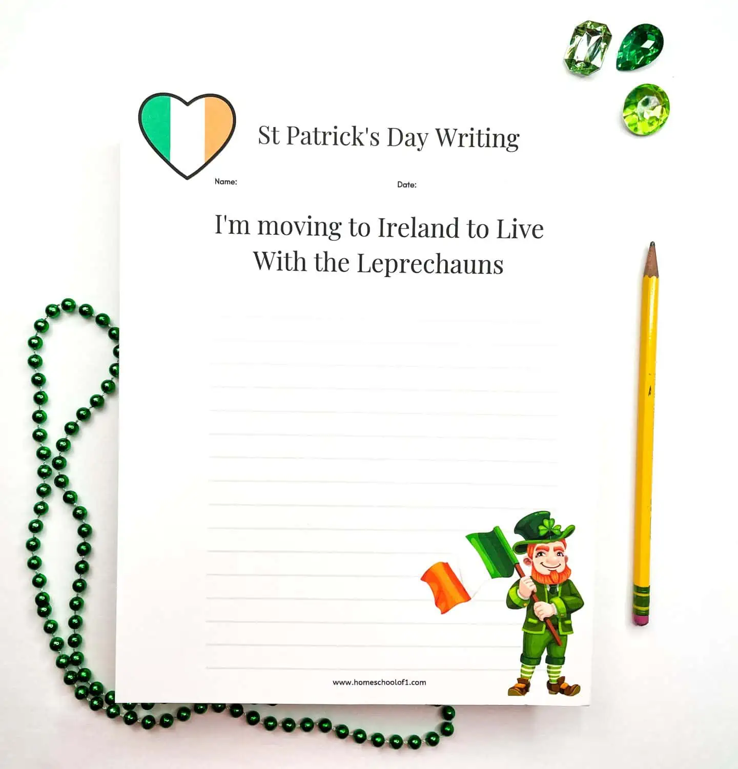 FREE ST PATRICKS DAY WRITING PROMPT